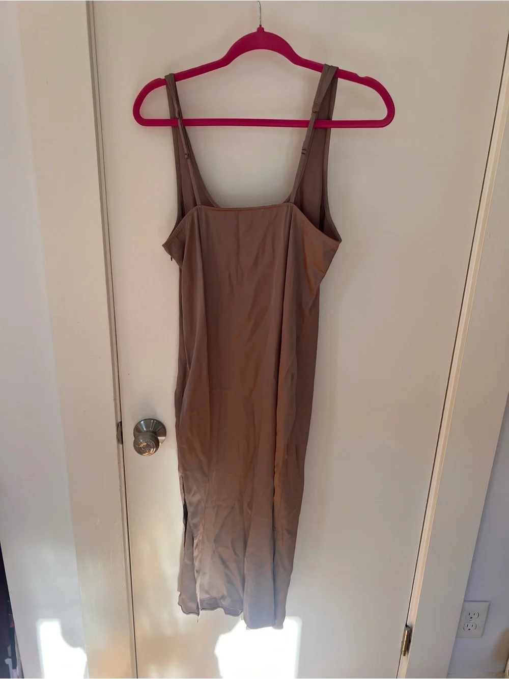 Abercrombie & Fitch Taupe Maxi Slip Dress